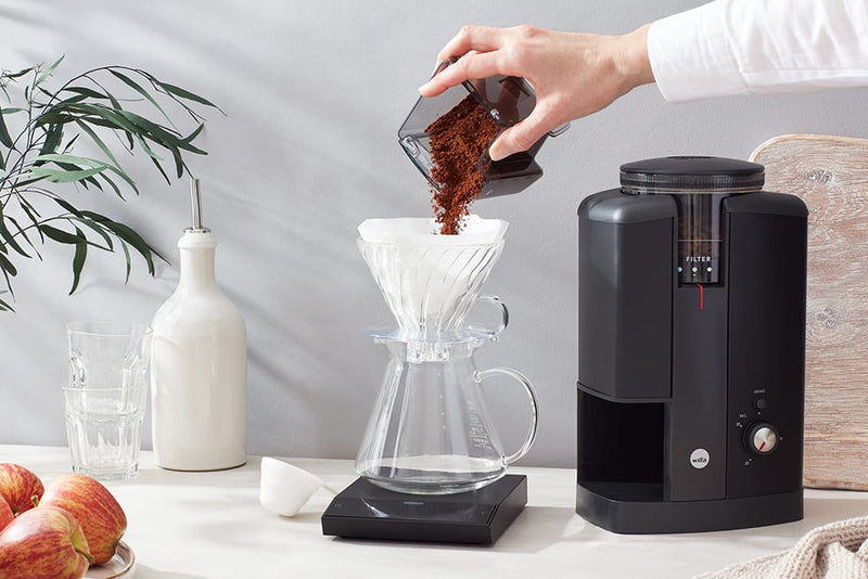 Wilfa Svart Aroma Precision Coffee Grinder (Black) – Fine Grind Coffee